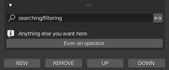 Custom UIs for UIlists in Blender